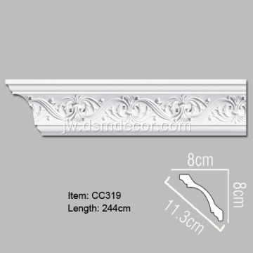 Pu Foam Dekorasi Cornice Molding